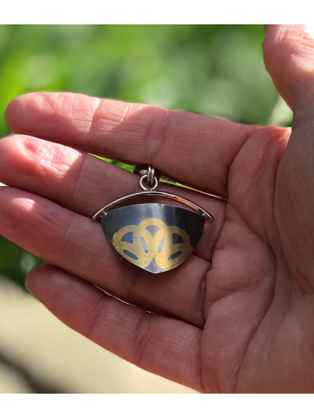 Keum boo mixed metal necklace, ooak