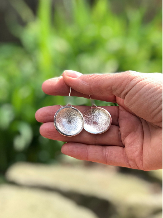 Artists in Michigan sterling earrings