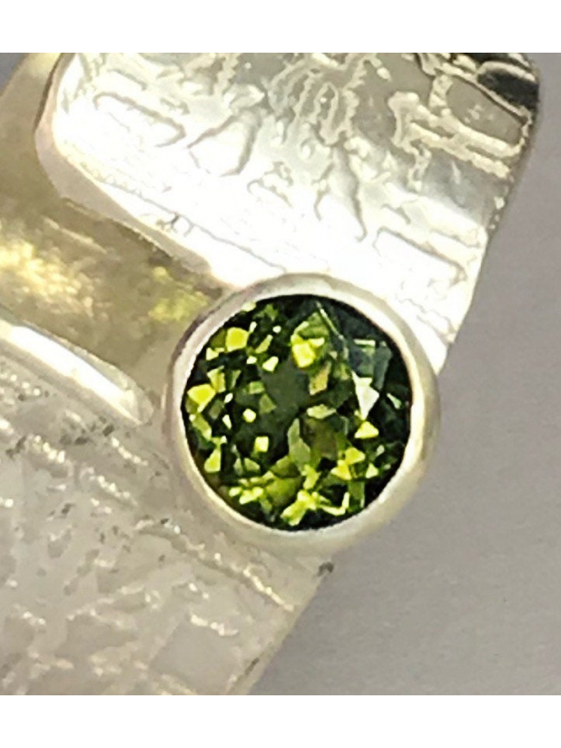 Green Tourmaline Art Deco Inspired made in Michigan
