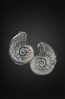 Nautilus Post Sterling Silver Earrings