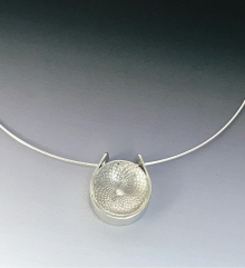 Artisan Sterling Silver Fibonacci Spiral Necklace