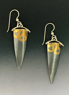 Fused Gold Artistic Unique  with Fun Floral Design