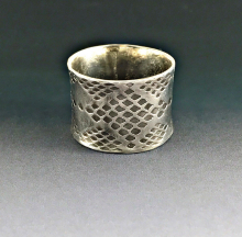Wide Band Snakeskin Ring