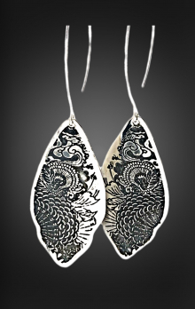 Vintage kimono earrings seyboldesigns