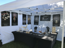 Selling at a local art fair